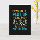 MTB - crashing maakt deel uit van fietsen Kaart (Gele Bloem)