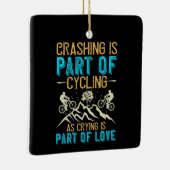 MTB - crashing maakt deel uit van fietsen Keramisch Ornament (Rechts)