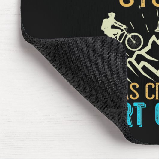 MTB - crashing maakt deel uit van fietsen Muismat (Hoek)