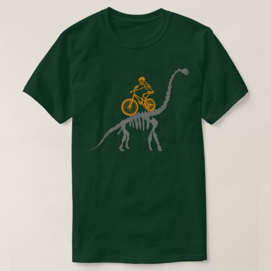 MTB DINOSAUR SKELETON Dino Mountain BMX Bicyc T-shirt (Design voorkant)