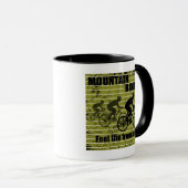 MTB Downhill Fietsrijder - Mountainbiken Mok (Voorkant rechts)