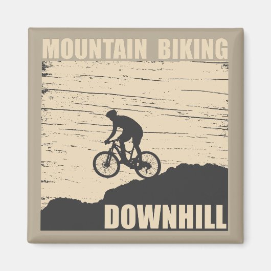 MTB Downhill Mountainbike Magneet (Voorkant)