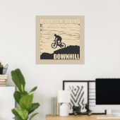 MTB Downhill Mountainbike Poster (Thuiskantoor)
