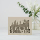 MTB downhill mountainbiken Feestdagenkaart (Staand voorkant)