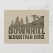 MTB downhill mountainbiken Feestdagenkaart (Voorkant)