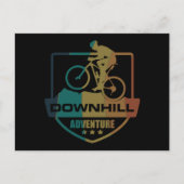 Mtb Downhill Mountainbiken Feestdagenkaart (Voorkant)