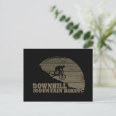 MTB downhill mountainbiken Feestdagenkaart (Staand voorkant)