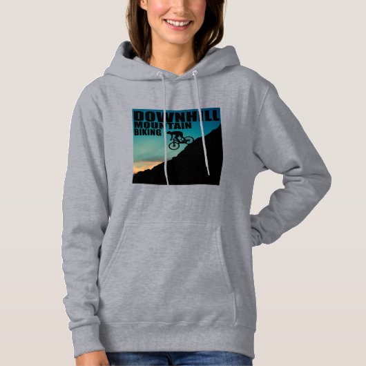 MTB downhill mountainbiken Hoodie (Voorkant)