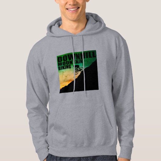 MTB downhill mountainbiken Hoodie (Voorkant)
