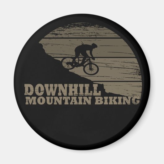 MTB downhill mountainbiken Magneet (Voorkant)
