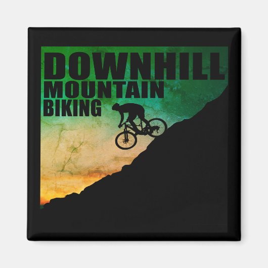 MTB downhill mountainbiken Magneet (Voorkant)