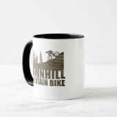 MTB downhill mountainbiken Mok (Voorkant links)