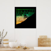 MTB downhill mountainbiken Poster (Keuken)