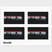 MTB Downhill Mountainbiken Rechthoekige Sticker (Vel)