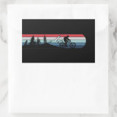 MTB Downhill Mountainbiken Rechthoekige Sticker (Tas)