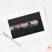 MTB Downhill Mountainbiken Rechthoekige Sticker (Envelop)