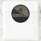 MTB downhill mountainbiken Ronde Sticker (Tas)