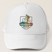 Mtb Downhill Mountainbiken Trucker Pet (Voorkant)