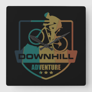 Mtb Downhill Mountainbiken Vierkante Klok