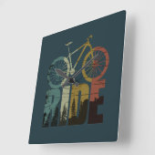 MTB Downhill Mountainbiker Vierkante Klok (Hoek)