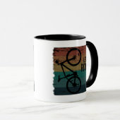 MTB Downhill - Vintage Mountainbiken Mok (Voorkant rechts)