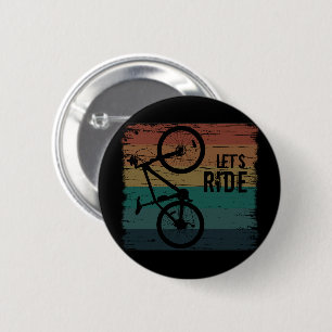 MTB Downhill - Vintage Mountainbiken Ronde Button 5,7 Cm
