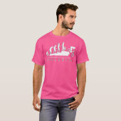 MTB evolutie (wit) T-shirt (Voorkant volledig)