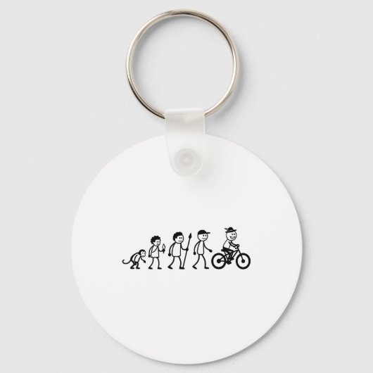 Mtb-fiets Bmx-stickfiguur Fietsen Mountainbike Sleutelhanger (Voorkant)