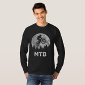 MTB-fietsrijder retro mountainbiken T-shirt (Voorkant volledig)