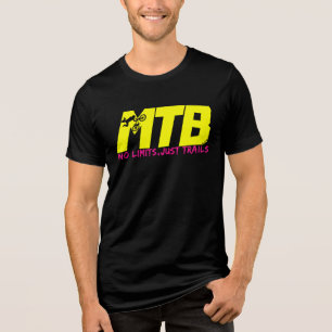 MTB Geen limieten Alleen Trails Mountain Bike Desi Tri-Blend Shirt