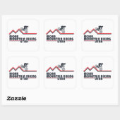 Mtb Moab Mountainbiken Vierkante Sticker (Vel)