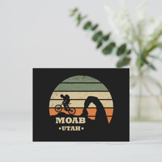 Mtb Moab - Utah Mountainbiken Feestdagenkaart (Staand voorkant)