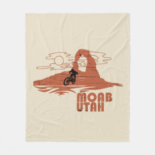 Mtb Moab - Utah Mountainbiken Fleece Deken