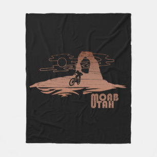 Mtb Moab - Utah Mountainbiken Fleece Deken