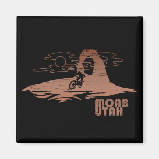 Mtb Moab - Utah Mountainbiken Magneet (Voorkant)