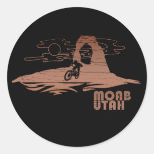 Mtb Moab - Utah Mountainbiken Ronde Sticker