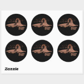 Mtb Moab - Utah Mountainbiken Ronde Sticker (Vel)