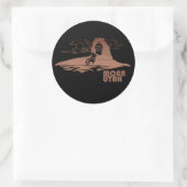 Mtb Moab - Utah Mountainbiken Ronde Sticker (Tas)