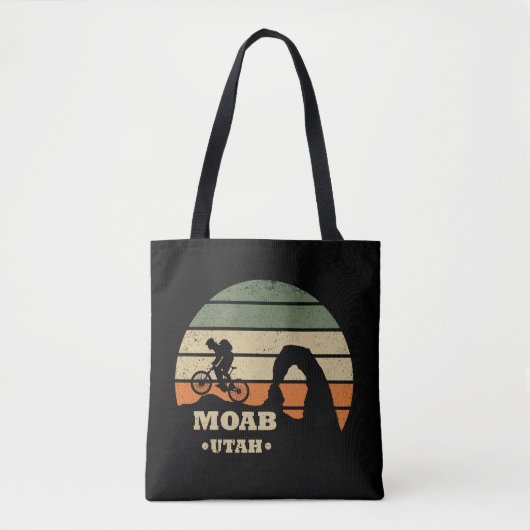 Mtb Moab - Utah Mountainbiken Tote Bag (Voorkant)