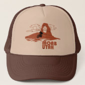 Mtb Moab - Utah Mountainbiken Trucker Pet (Voorkant)