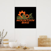 MTB Moderne Downhill Mountainbike Poster (Keuken)