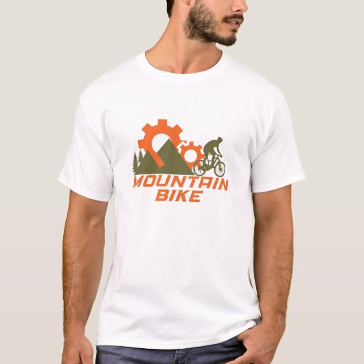 MTB Moderne Downhill Mountainbike T-shirt (Voorkant)