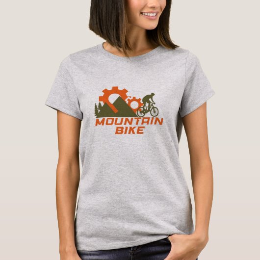 MTB Moderne Downhill Mountainbike T-shirt (Voorkant)