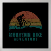 Mtb mountainbike avontuur poster (Voorkant)