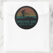 Mtb mountainbike avontuur ronde sticker (Tas)