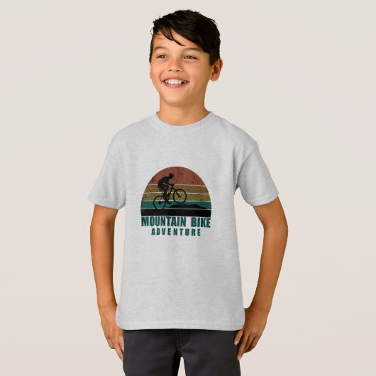 Mtb mountainbike avontuur t-shirt (Voorkant volledig)