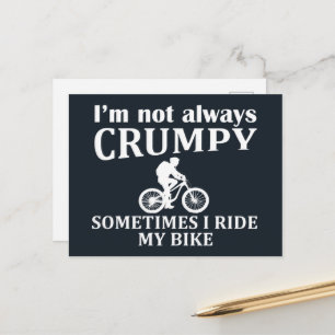 MTB Mountainbike Humor Grappige Wielren Quote Feestdagenkaart