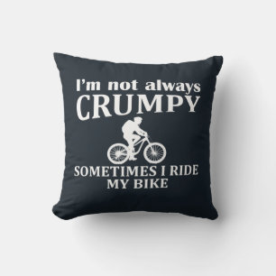 MTB Mountainbike Humor Grappige Wielren Quote Kussen