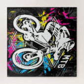 MTB mountainbike - Mountain Biker MTB Puzzle Legpuzzel (Horizontaal)