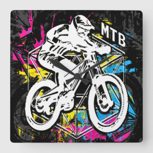 MTB mountainbike - Mountain Biker MTB wandklok